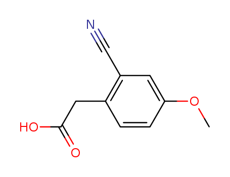 (2-cyano-4-methoxyphenyl)acetic acid cas no. 52786-67-1 98%