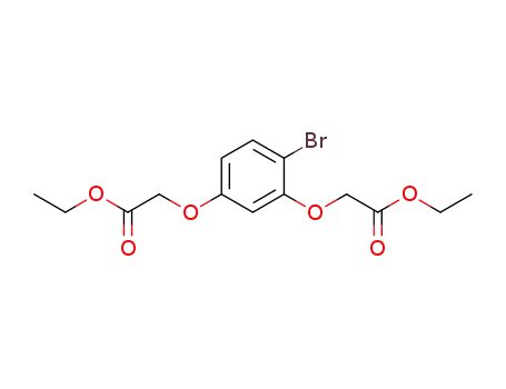 Molecular Structure of 1425510-27-5 (diethyl 2,2'-((4-bromo-1,3-phenylene)bis(oxy))diacetate)