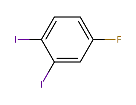 Molecular Structure of 203059-85-2 (1,2-Diiodo-4-fluorobenzene)