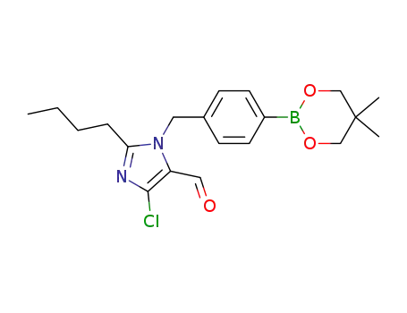 2-n-butyl-4-chloro-1-[4-(5,5-dimethyl-[1,3,2]dioxaborinan-2-yl)benzyl]-1H-imidazole-5-carbaldehyde