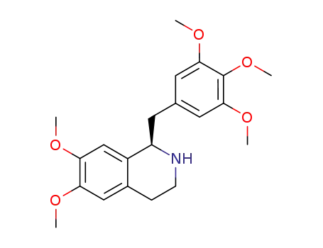 Isoquinoline,
1,2,3,4-tetrahydro-6,7-dimethoxy-1-[(3,4,5-trimethoxyphenyl)methyl]-,
(R)-