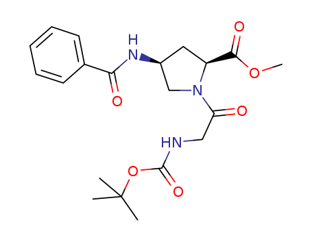 L-Proline, N-[(1,1-diMethylethoxy)carbonyl]glycyl-4-(benzoylaMino)-, Methyl ester, (4R)-