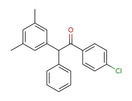 Molecular Structure of 1443223-42-4 (1-(4-chlorophenyl)-2-(3,5-dimethylphenyl)-2-phenylethanone)