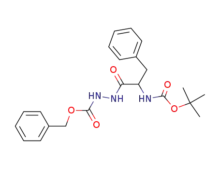 Molecular Structure of 97297-40-0 (N'-((DL)-2-tert-butoxycarbonylamino-3-phenyl-propionyl)-hydrazine carboxylic acid benzyl ester)