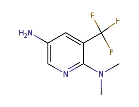 Molecular Structure of 288247-16-5 (N2,N2-DIMETHYL-3-(TRIFLUOROMETHYL)PYRIDINE-2,5-DIAMINE)