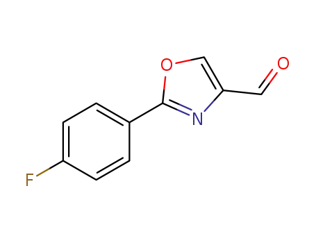 Molecular Structure of 152940-51-7 (2-(4-FLUORO-PHENYL)-OXAZOLE-4-CARBALDEHYDE)