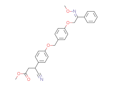 methyl 3-cyano-3-{4-[(4-{[(2Z)-2-(methoxyimino)-2-phenylethyl]oxy}benzyl)oxy]phenyl}propanoate