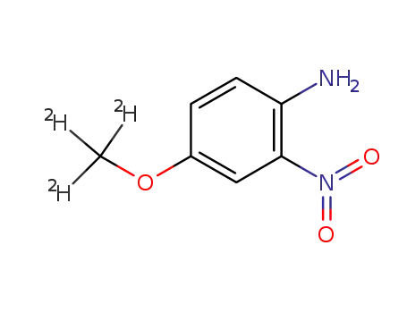 Molecular Structure of 922730-95-8 (4-Methoxy-2-nitroaniline-d3)