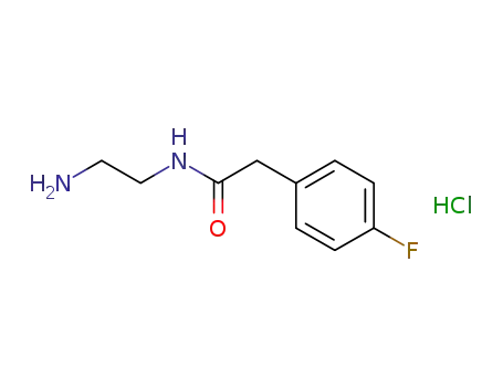 2-(2-(4-fluorophenyl)acetamido)ethanaminium chloride