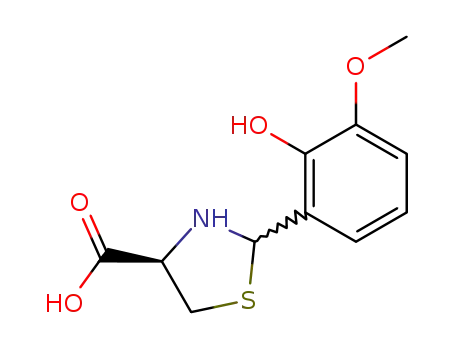 2-(2-hydroxy-3-methoxyphenyl)-1,3-thiazolidine-4-carboxylic acid