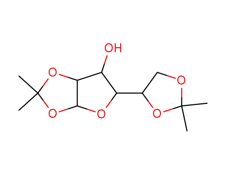 Molecular Structure of 207855-12-7 (5-(2,2-dimethyl-1,3-dioxolan-4-yl)-2,2-dimethyltetrahydrofuro[2,3-d][1,3]dioxol-6-ol)