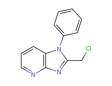 Molecular Structure of 1404085-62-6 (2-(chloromethyl)-1-phenyl-1H-imidazo[4,5-b]pyridine)