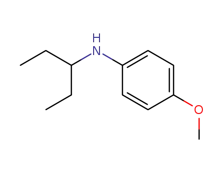 Molecular Structure of 857591-32-3 (4-methoxy-N-(3-pentyl)aniline)