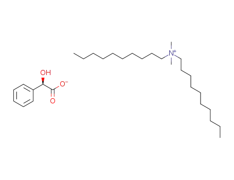 Molecular Structure of 1287759-27-6 (didecyldimethylammonium (R)-(-)-mandelate)