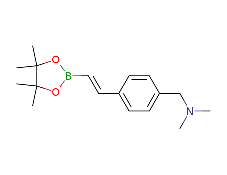(E)-N,N-dimethyl-1-(4-(2-(4,4,5,5-tetramethyl-1,3,2-dioxaborolan-2-yl)vinyl)phenyl)methanamine