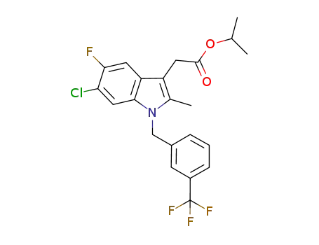 isopropyl (6-chloro-5-fluoro-2-methyl-1-(3-trifluoromethylbenzyl)-1H-indol-3-yl)acetate