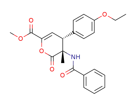 (4R,5S)-methyl 5-benzamido-4-(4-ethoxyphenyl)-5-methyl-6-oxo-5,6-dihydro-4H-pyran-2-carboxylate