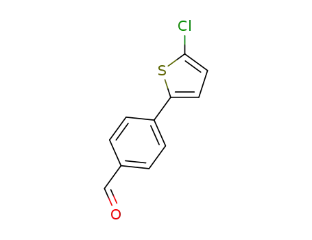 Molecular Structure of 323587-60-6 (4-(5-Chlorothiophen-2-yl)benzaldehyde)