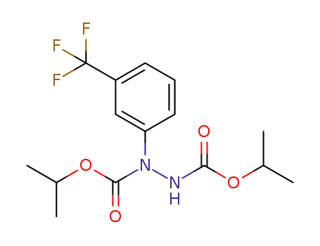 Molecular Structure of 1334500-70-7 (diisopropyl 1-[3-(trifluromethyl)phenyl]-hydrazine-1,2-dicarboxylate)