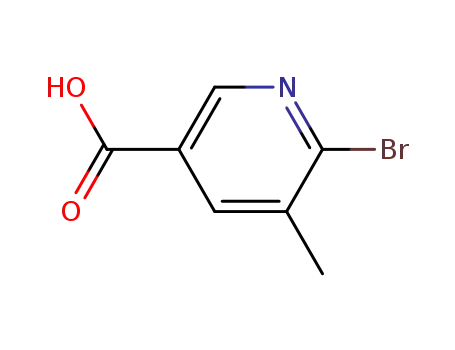 Molecular Structure of 901300-51-4 (2-BROMO-3-METHYLPYRIDINE-5-CARBOXYLIC ACID)