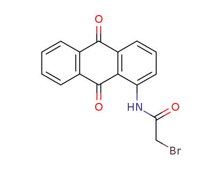Molecular Structure of 14226-37-0 (2-bromo-N-(9,10-dioxo-9,10-dihydroanthracen-1-yl)acetamide)