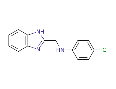 Molecular Structure of 73259-32-2 (N-(1H-benzimidazol-2-ylmethyl)-4-chloroaniline)