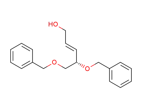 Molecular Structure of 1001273-06-8 ((S,E)-4,5-bis(benzyloxy)pent-2-en-1-ol)