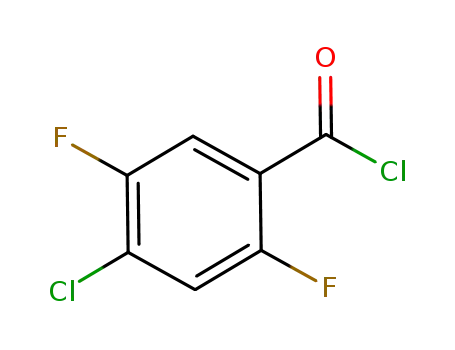 Molecular Structure of 132794-08-2 (4-CHLORO-2,5-DIFLUOROBENZOYL CHLORIDE)