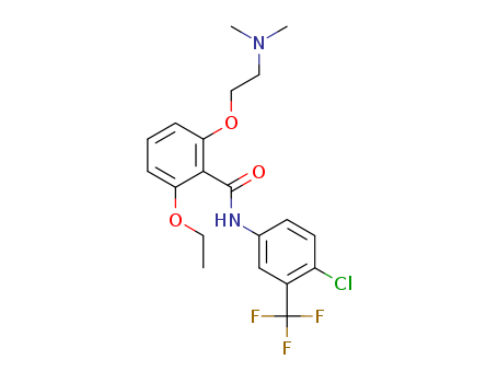 Benzamide, N-[4-chloro-3-(trifluoromethyl)phenyl]-2-[2-(dimethylamino)ethoxy]-6-ethoxy-