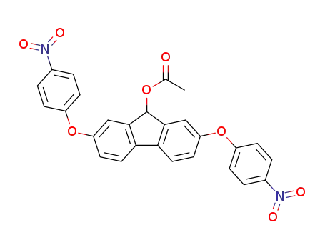 Molecular Structure of 1332524-33-0 (2,7-bis(4-nitrophenoxy)-9-acetoxyfluorene)