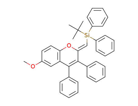 2-(Z)-tert-butyldiphenylsilylmethylidene-3,4-diphenyl-6-methoxy-2H-1-benzopyran