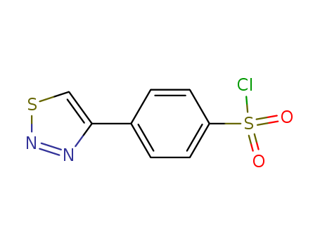 4-(1,2,3-THIADIAZOL-4-YL)BENZENE-1-SULFONYL CHLORIDE  CAS NO.499771-00-5