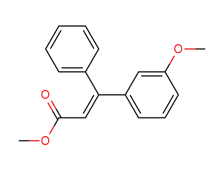 Molecular Structure of 442190-45-6 (methyl 3-(3-methoxyphenyl)-3-phenylprop-2-enoate)