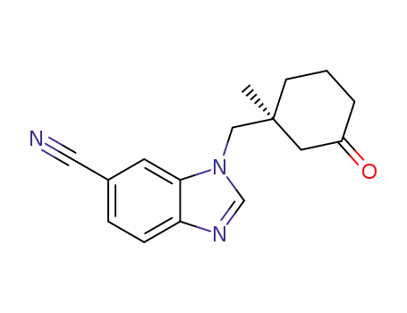 1-{[(1S)-1-methyl-3-oxocyclohexaneyl]methyl}-1H-benzimidazole-6-carbonitrile
