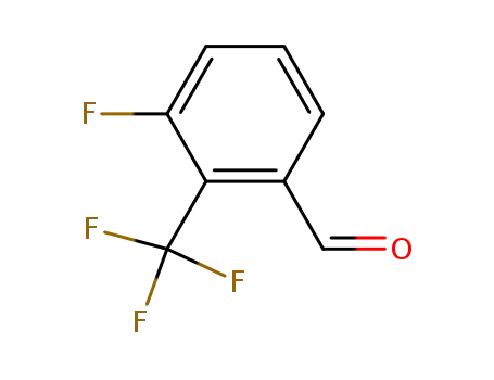 Molecular Structure of 924817-93-6 (3-Fluoro-2-trifluoromethylbenzaldehyde)