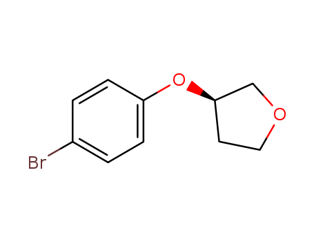 Furan, 3-(4-bromophenoxy)tetrahydro-, (3R)-