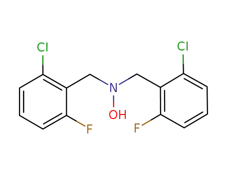 Molecular Structure of 175136-75-1 (N,N-BIS(2-CHLORO-6-FLUOROBENZYL)HYDROXYLAMINE)