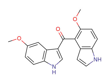 Molecular Structure of 1279707-81-1 ([5-methoxy-1H-indol-3-yl]-[5-methoxy-1H-indol-4-yl]-methanone)