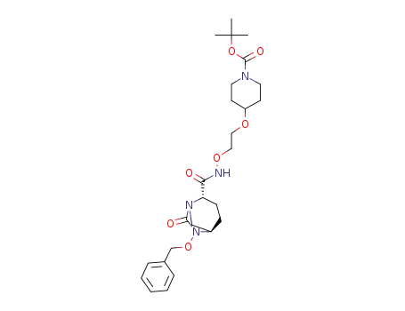 tert-butyl 4-{2-[({[(2S,5R)-6-(benzyloxy)-7-oxo-1,6-diazabicyclo[3.2.1]oct-2-yl]carbonyl}amino)oxy]ethoxy}piperidine-1-carboxylate
