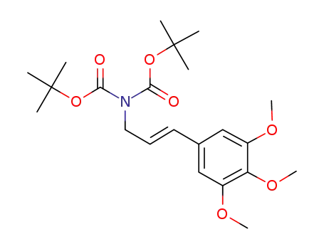 (E)-N,N-bis(tert-butoxycarbonyl)-3-(3,4,5-trimethoxyphenyl)prop-2-en-1-amine