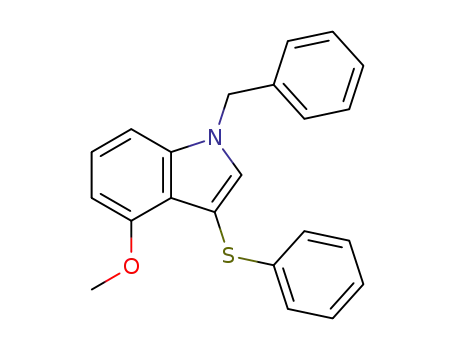 1-benzyl-4-methoxy-3-(phenylthio)-1H-indole