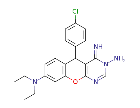 3-amino-5-(4-chlorophenyl)-8-(diethylamino)-4-imino-3,4-dihydro-5H-chromeno-[2,3-d]pyrimidine