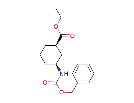 ethyl (1R,3S)-3-benzyloxycarbonylaminocyclohexane-1-carboxylate