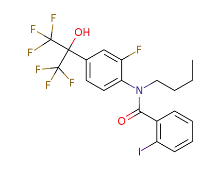 N-butyl-N-[2-fluoro-4-(1,1,1,3,3,3-hexafluoro-2-hydroxypropan-2-yl)phenyl]-2-iodobenzamide