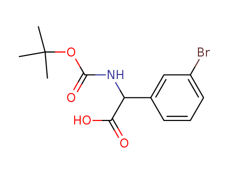 2-(3-bromophenyl)-2-[(2-methylpropan-2-yl)oxycarbonylamino]acetic acid