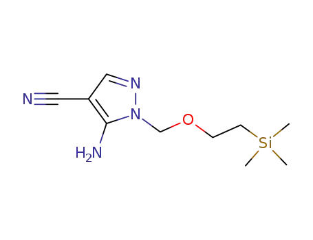 5-amino-1-((2-(trimethylsilyl)ethoxy)methyl)-1H-pyrazole-4-carbonitrile