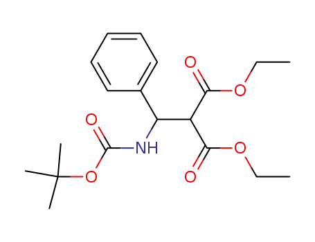 diethyl 2-(1-(N-tert-butoxycarbonylamino)-1-phenylmethyl)malonate