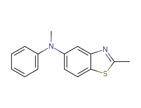 Molecular Structure of 1221932-01-9 (N,2-dimethyl-N-phenylbenzo[d]thiazol-5-amine)
