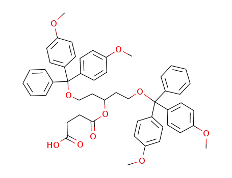 3-(1,5-O-dimethoxytrityl pentanetriol)succinic acid