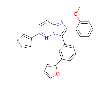 3-[3-(fur-2-yl)phenyl]-2-(2-methoxyphenyl)-6-(thien-3-yl)imidazo[1,2-b]pyridazine